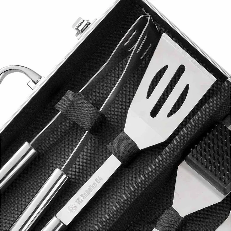 FC Schalke 04 Grillbesteck-Set FC Schalke 04 Grillkoffer 5-teilig, (5 tlg) – Bild 2