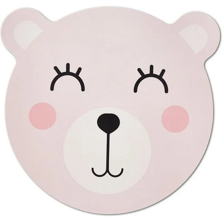 Zeller Present Platzset Bär, (1-St), Kunststoff, rosa, Ø38 cm (1 Stück) – Bild 3