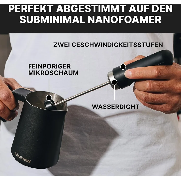 Subminimal FlowTip Jug Handless White Milchkännchen – Bild 8