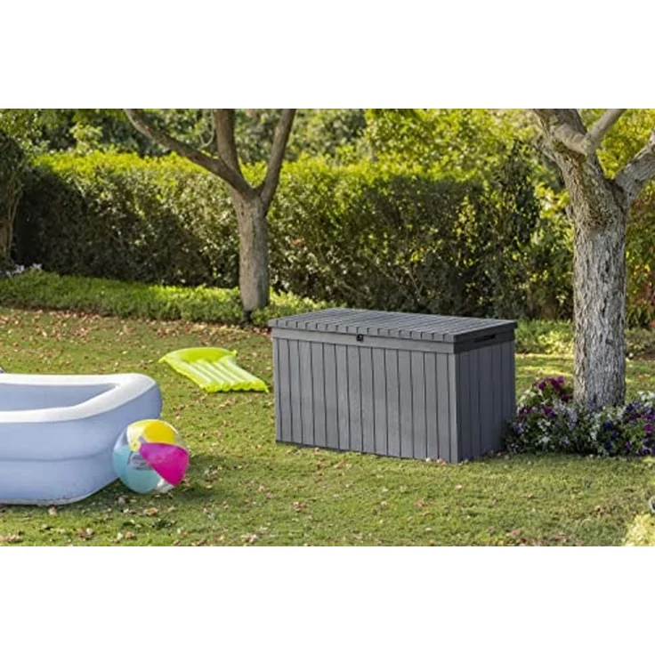 Keter Garten-Aufbewahrungsbox Darwin 570 L Grau – Bild 7