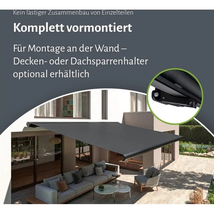 empasa Kassettenmarkise "PROFI" Markise Vollkassettenmarkise elektrisch – Bild 3