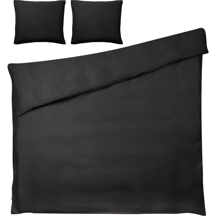 Bettwäsche-Set PARKROSE Baumwollsatin 200 x 200 cm Schwarz – Bild 4