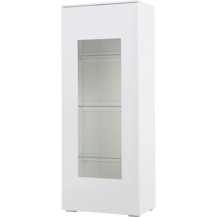 ZUBALIYA Schrank mit LED-Beleuchtung aus Kiefernholz & MDF in Weiß, ideale Lösung für kleine Räume, robuste Verarbeitung, langlebige Materialien, einfache Selbstmontage – Bild 22