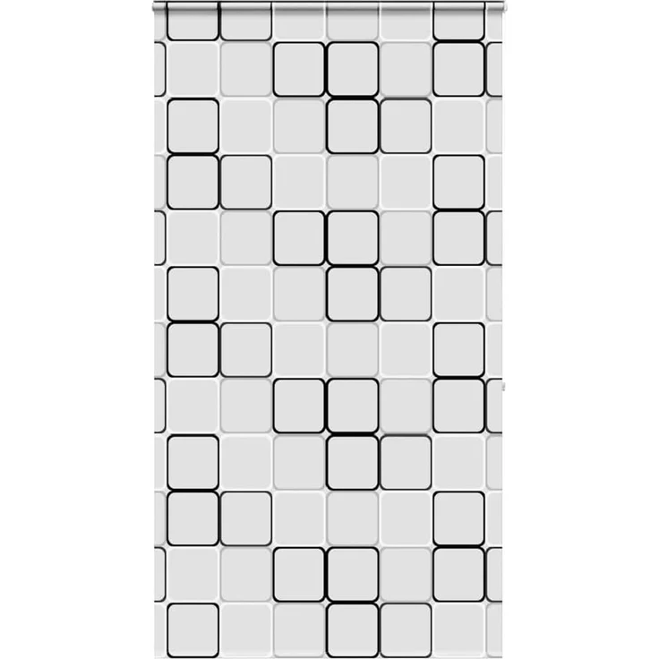 vidaXL Duschrollo mit Kassette 130x240 cm Stoffbreite 126 cm 4015048 – Bild 1