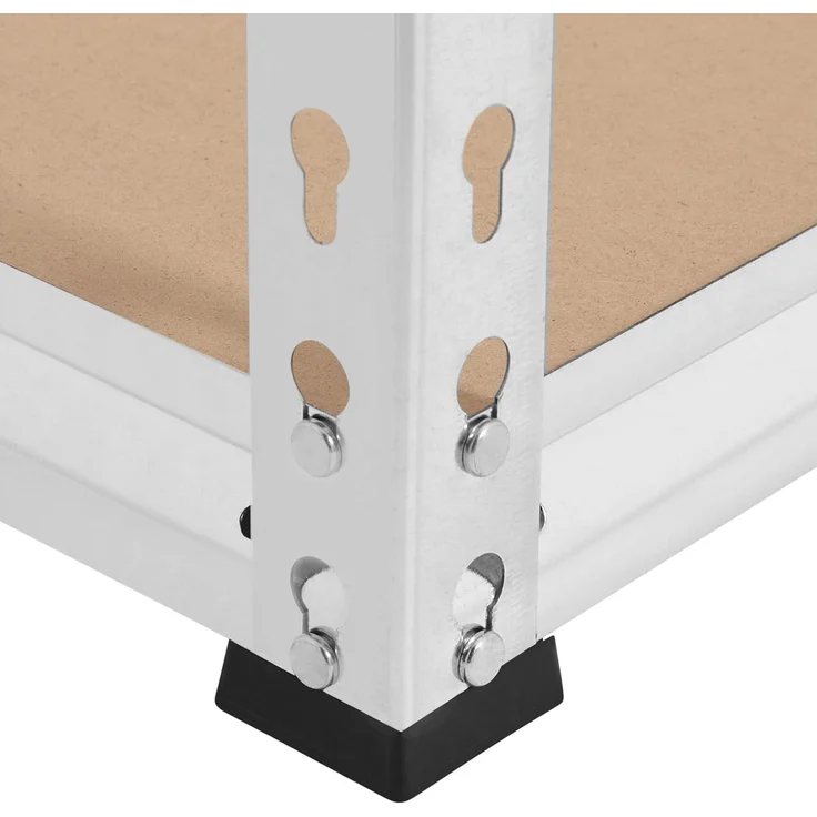 Yaheetech 5-stufiges Lagerregal Schwerlastregal mit verstellbaren Regalböden 75 x 30 x 153 cm Kellerregal Standregal Steckregal je Fach bis 175kg belastbar, Silbern – Bild 9