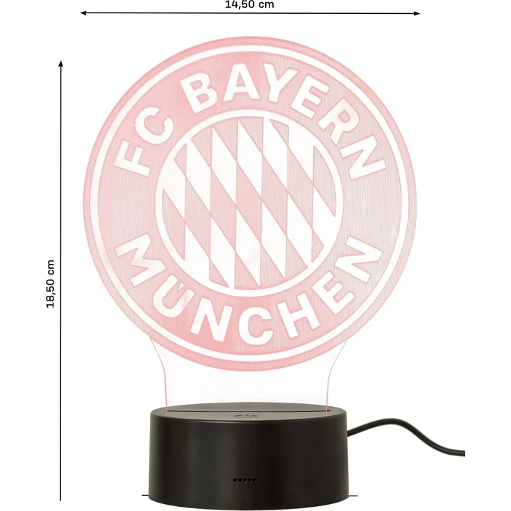 FC Bayern München LED Tischleuchte FC Bayern München LED - Logo – Bild 7