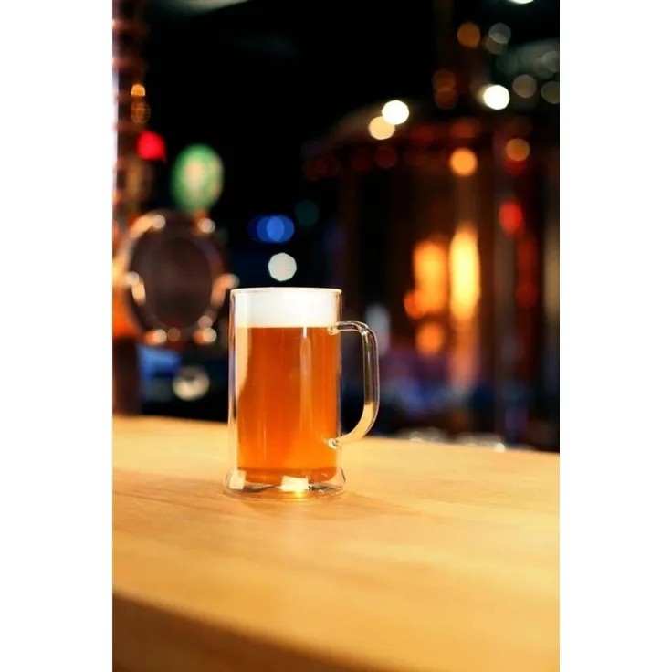 Vialli Design Bierkrug Doppelwand 500 ml AMO 1228