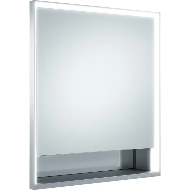 Keuco Royal Lumos Spiegelschrank 14311, 1 Drehtür, Wandeinbau, Anschlag rechts, 650mm - 14311171101