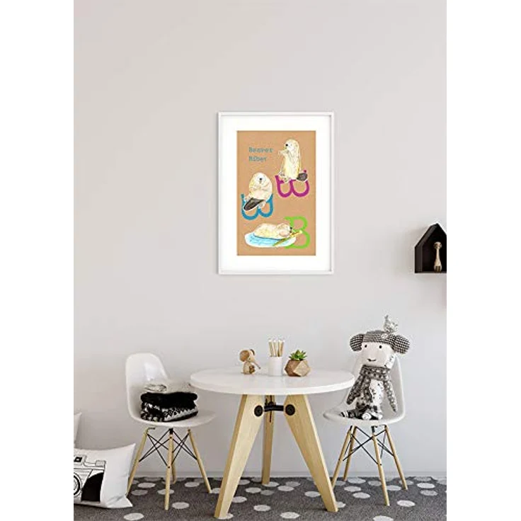 Komar ABC Animal B, Wandbild Poster für Kinderzimmer, 40 x 50 cm, fotorealistischer Druck auf Premium-Posterpapier, ohne Rahmen, MADE IN GERMANY – Bild 5