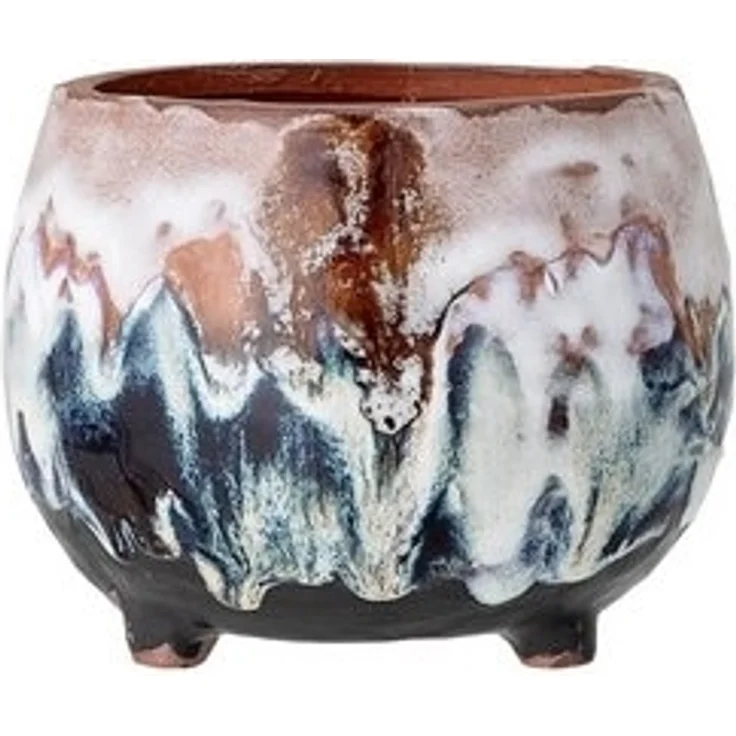 Bloomingville Blumentopf Bjanka, aus Terracotta, 14 x 11 cm, Dänisches Design – Bild 5