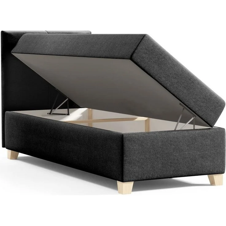 Beautysofa Boxspringbett Modern Boxspringbett mit Topper HELEN MINI Schlafzimmer, mit Matratze – Bild 3