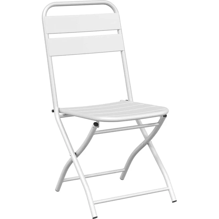 vidaXL Gartenklappstuhl 2 pcs Weiß 42 x 52 x 82 cm 42002938 – Bild 3