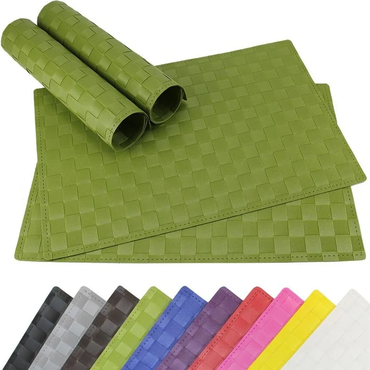 matches21 HOME & HOBBY Platzset Tischset MODERN braun 4er Tischunterlage als Tischdeko, (4-St), modernes Esstisch Platzdeckchen als abwaschbarer Tischuntersetzer – Bild 3