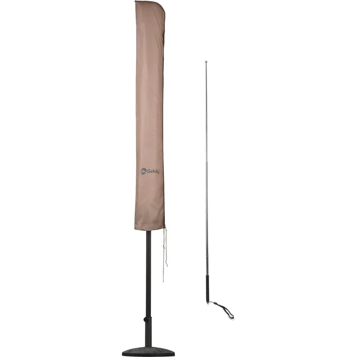 Sekey Sonnenschirm Schutzhülle für 300 cm Sonnenschirm | Mit Montagestab & Reißverschluss (175×30,5/36,5 cm) – Wasserdicht, UV 50+