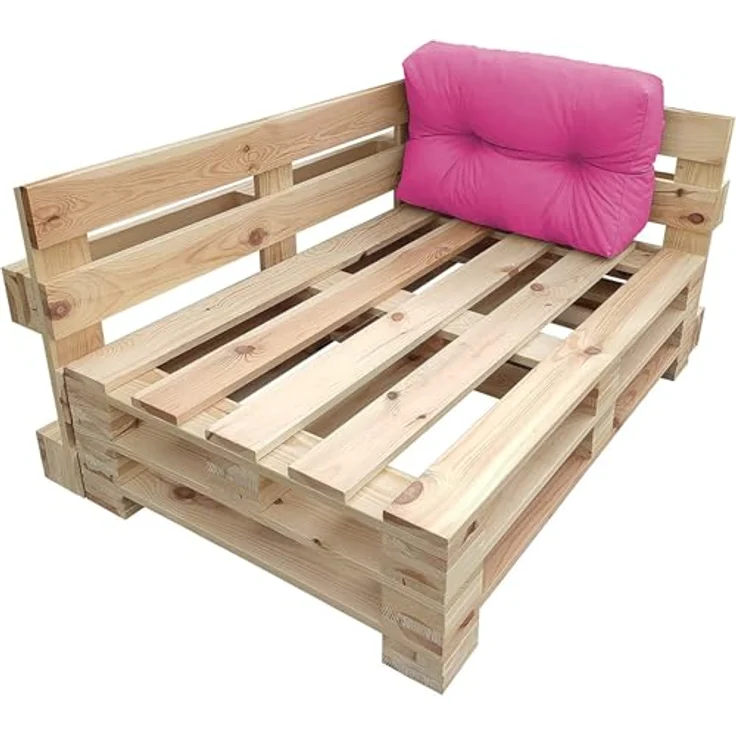 chilly pilley Palettenkissen Wasserdicht Palettenauflage Palettenpolster Palettenmöbel Gartenkissen Wasserfest Wasserabweisend viele Größen und Farben (Seitenkissen 60x40. Rosa) – Bild 2