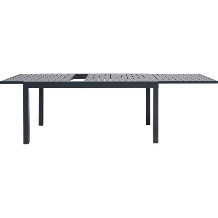KONIFERA Garten-Essgruppe Palermo, (Set, 9-tlg, 8x Sessel, 1x AZ-Tisch 160-240x100 cm, Aluminium, Textilgewebe), klappbar, 7-fach verstellbare Rückenlehne, Tischplatte aus Alulatten – Bild 3