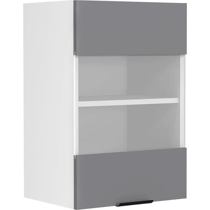 VCM Küchenmöbel Hängeschrank Fasola 919318 Weiß / Anthrazit H. 60 x B. 40 x T. 31 cm