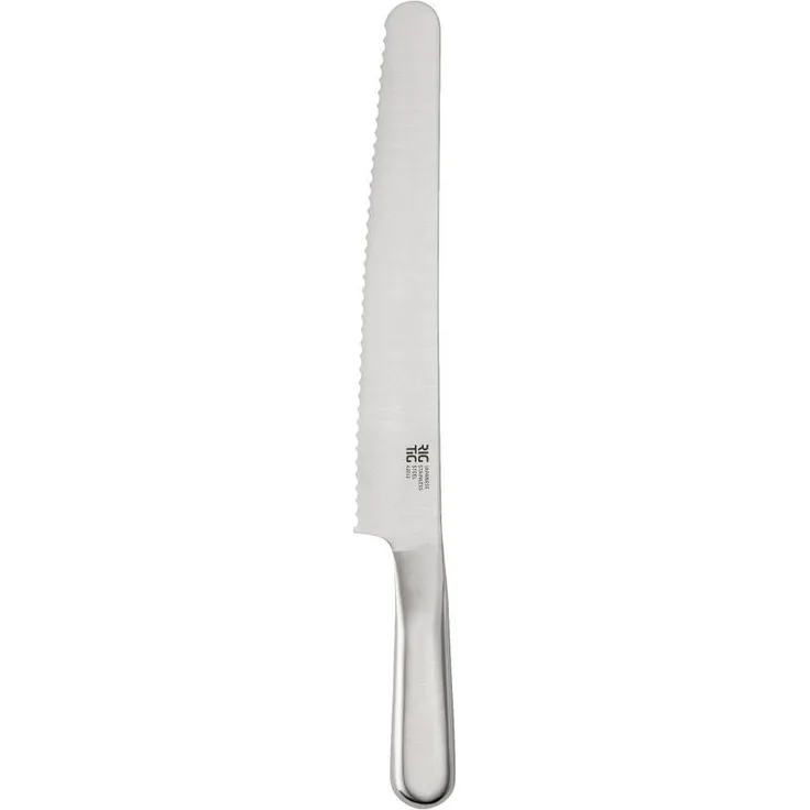 Rig-Tig SHARP ergonomisches Brotmesser, Küchenmesser, Brotsäge, Stahl, Silbern, 38 cm, Z00350