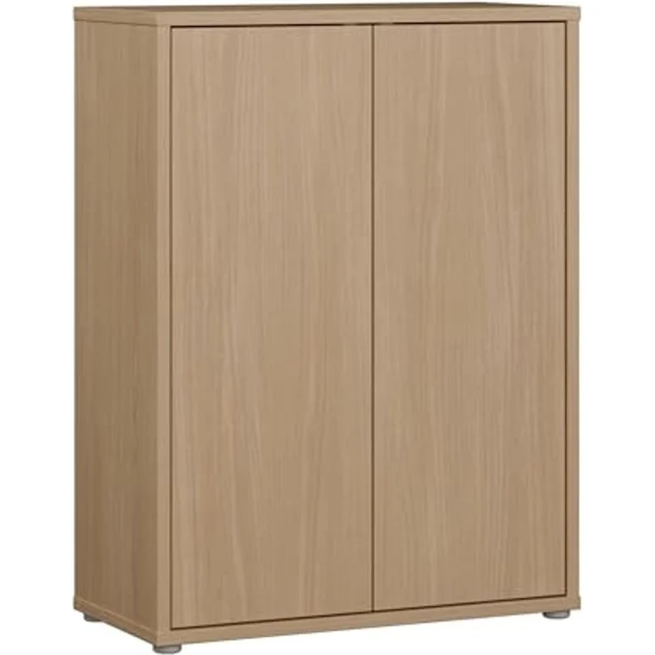 FORTE Schuhschrank Alice Springs, Schuhschrank, Platz für 15 Paar Schuhe, 2 Türen (B/H/T 74,5/99,1/34,9 cm) Stauraumschrank, Mehrzweckschrank, grifflose Front, Push to open – Bild 1