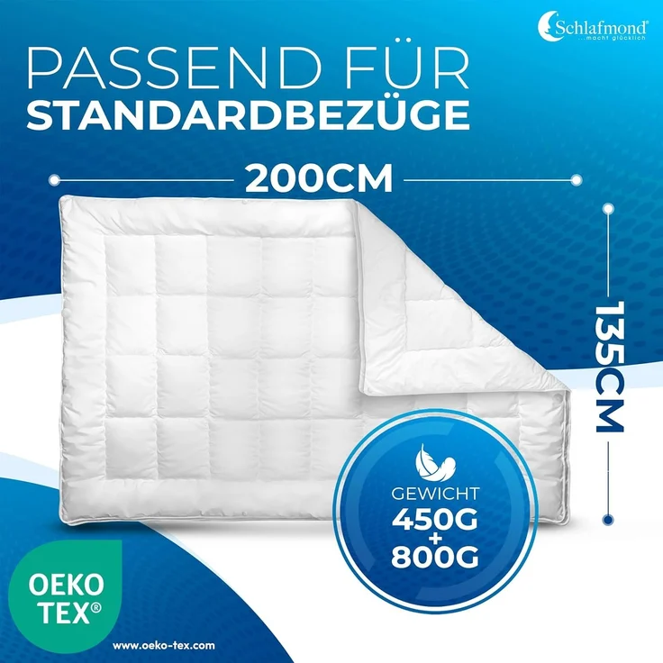 Schlafmond Medicus Clean 4-Jahreszeitendecke 135 x 200 cm – Bild 2