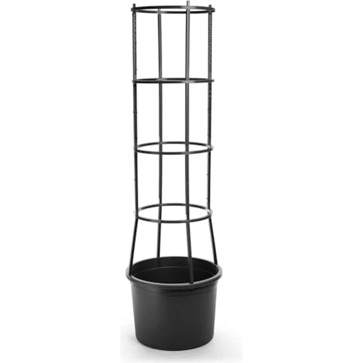 BigDean Pflanzkübel Tomatentopf mit Rankhilfe XL (Set, 2 St, Tomatentopf + Rankhilfe), Integrierter Wasserspeicher, Modulares Rankgitter, Wiederverwendbar – Bild 7
