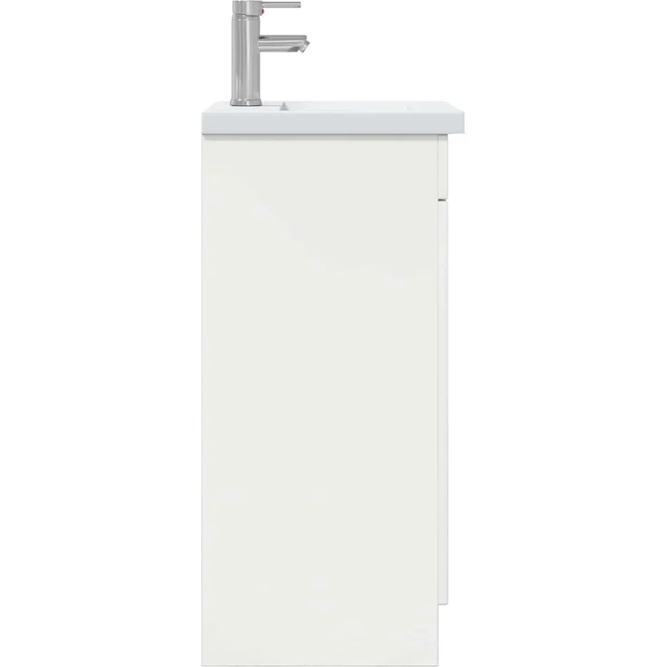 vidaXL Badezimmerschrank mit Waschbecken Weiß 42 x 40 x 84,5 cm 890084 – Bild 5