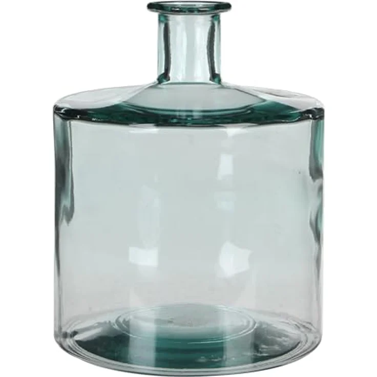 Mica Decorations Guan Glasflasche, H26 x Ø21 cm, transparentes recyceltes Glas für Zweige und Trockenblumen – Bild 1