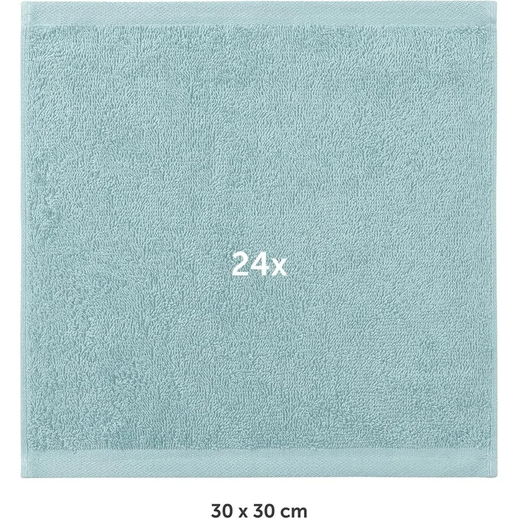 Blumtal Gästehandtücher 30x30cm - weich und saugstark, Frottee (24-St), 12er und 24er Set, 100% Baumwolle – Bild 2