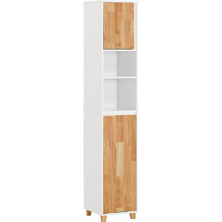 SoBuy BZR74-W Badezimmer-Hochschrank, MDF, Lackiert, Weiß, 32 x 170 x 31 cm