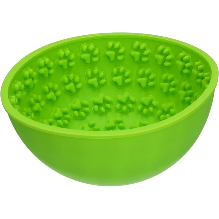 Eat Slow Live Longer Anti-Schlingnapf Wobble grün, Durchmesser: 17 cm – Bild 3