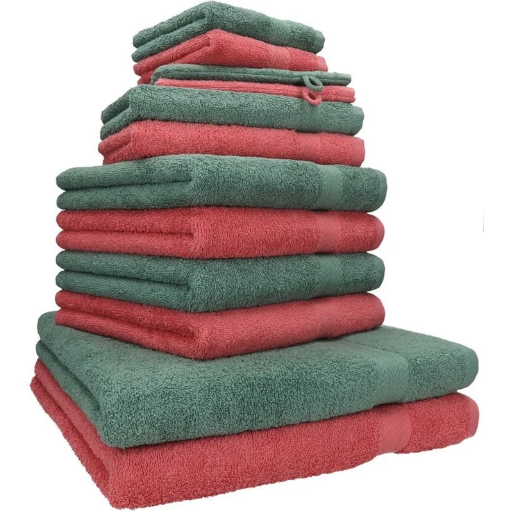 Betz Handtücher Premium Handtuch-Set 12-tlg, 100% Baumwolle (Set, 12-St), Duschtücher,Handtücher, Gästetücher, Seiftücher,Waschhandschuhe – Bild 5