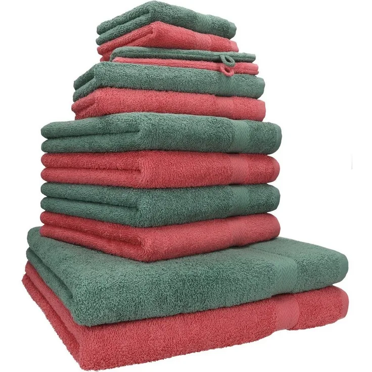 Betz Handtücher Premium Handtuch-Set 12-tlg, 100% Baumwolle (Set, 12-St), Duschtücher,Handtücher, Gästetücher, Seiftücher,Waschhandschuhe