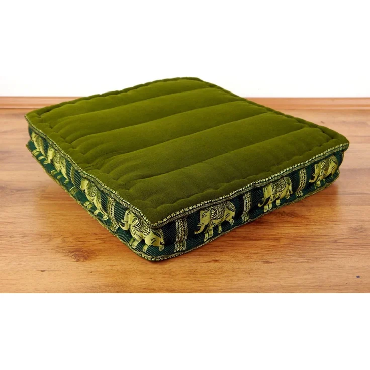 livasia Sitzkissen Bodensitzkissen (Deluxe) vegan und handgefertigt, 50x50x10cm, Kapok – Bild 1