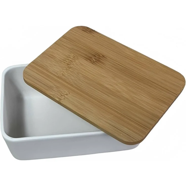 Butterdose Keramik mit Bambusdeckel – Bild 4