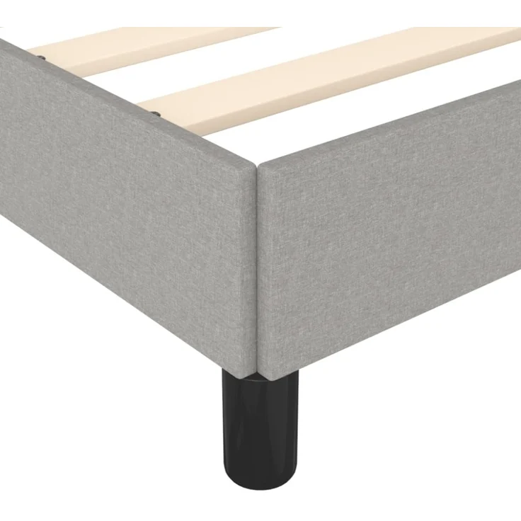vidaXL Polsterbett, Stoff, 33,5 cm, Hellgrau, 120x190 cm – Bild 3