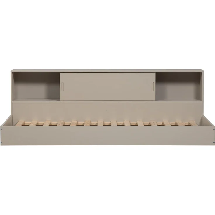 Bettgestell Carter aus FSC-Kiefer, modern mit Stauraum, hellgrau, 90x200 cm – Bild 5