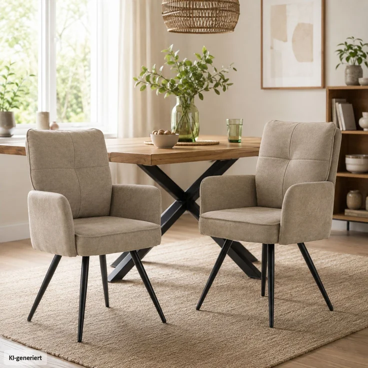 Stuhl Kyra2M beige – Bild 1