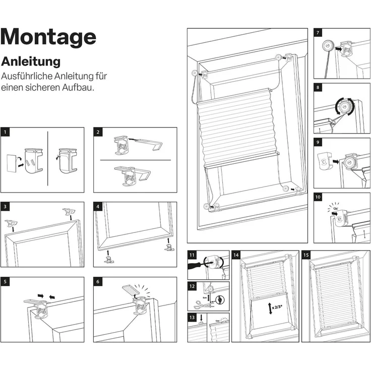Plissee Faltstore 45x150 cm – Bild 7