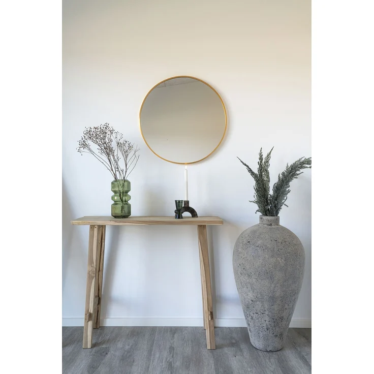 House Nordic Konsolentisch, Teakholz, natur, 90x30x80 cm – Bild 6
