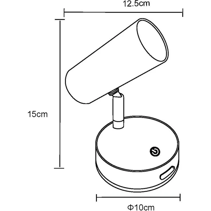 Akku Wandstrahler Schwarz kabellos ohne Stromanschluss, Breite 10cm – Bild 12