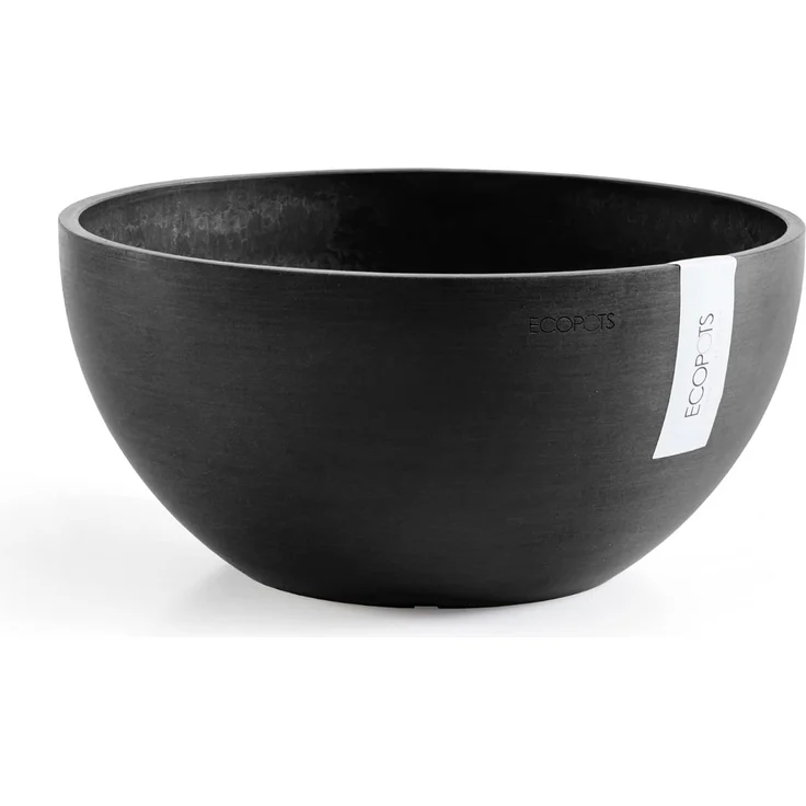 ECOPOTS Blumentopf BRUSSELS Dark Grey, BxTxH: 35x35x16,5 cm – Bild 1