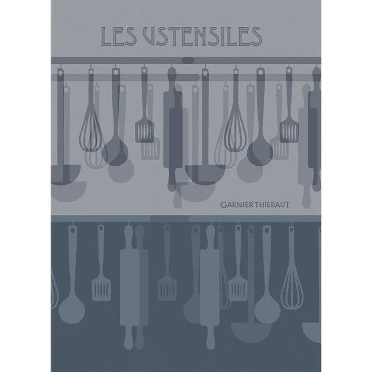 Garnier-Thiebaut Geschirrtuch Les Ustensiles Denim 50x70 Cm 100% Baumwolle