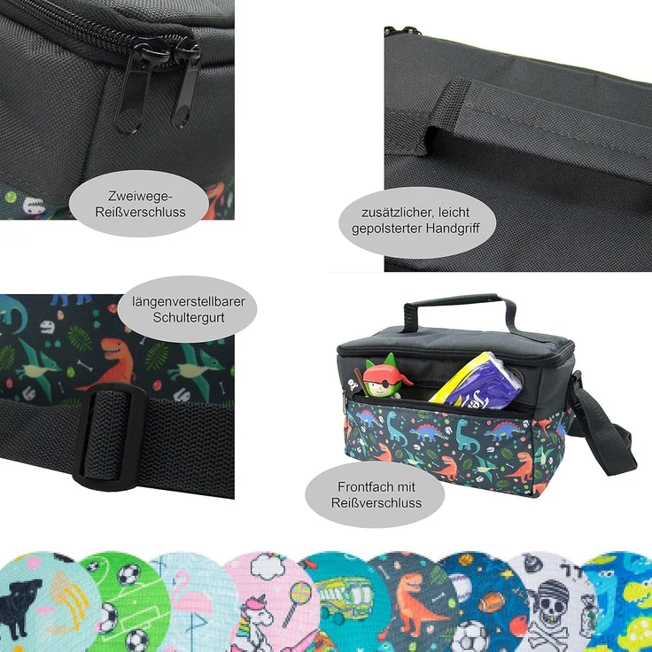 BambiniWelt by Rafael K. Aufbewahrungstasche Tasche für Toniebox Tigerbox für Musikbox Hörwürfel Innenfächer, innere Fächer dank Klettband frei verstellbar – Bild 5