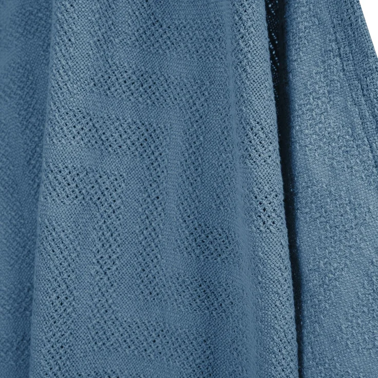 roba Decke 'Seashells' Indigo - 80 x 80 cm - GOTS & Oeko Tex - 100% Baumwolle - Blau – Bild 6