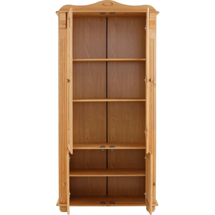 Home affaire Vitrine Adele 4-türig, Höhe 185 cm, mit Glaseinsätzen, aus massiver Kiefer, FSC® – Bild 3
