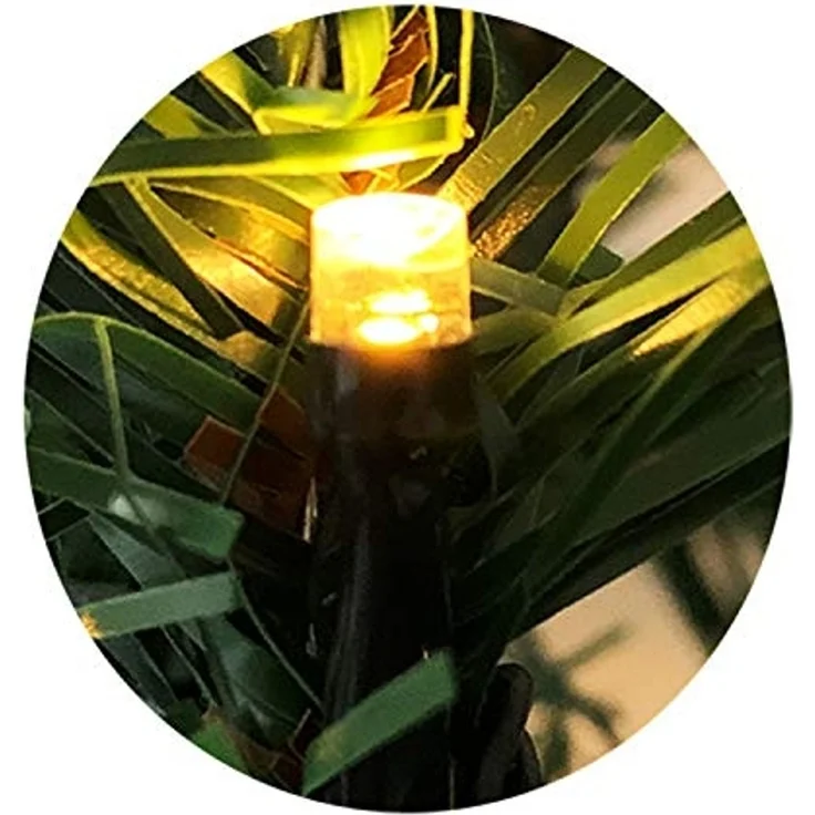 Mojawo Lichtervorhang XXL LED Tannengirlande 810cm mit 100 LED inkl. 60 Stück Baumkugeln – Bild 5