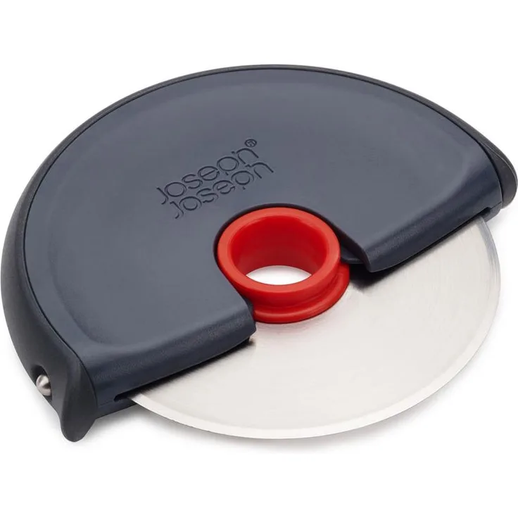 JosephJoseph Disc Leicht zu reinigender Pizzaschneider Grau/Rot