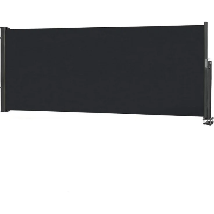 FIVMEN Markise Seitenmarkise, Ausziehbar Sichtschutz Markise, Anthrazit,100/120/140cm Seitliche Vordächer für Terrasse Balkon Garten – Bild 5