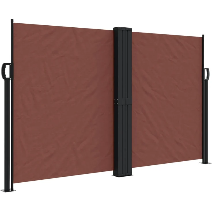 Seitenmarkise Ausziehbar, Balkon Sichtschutz Braun 140x1200 cm – Bild 2