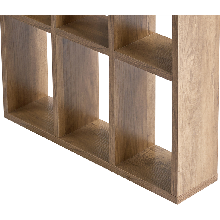 Schreibtisch ELURA Hellbraun 120 cm 60 cm mit Fächern – Bild 5